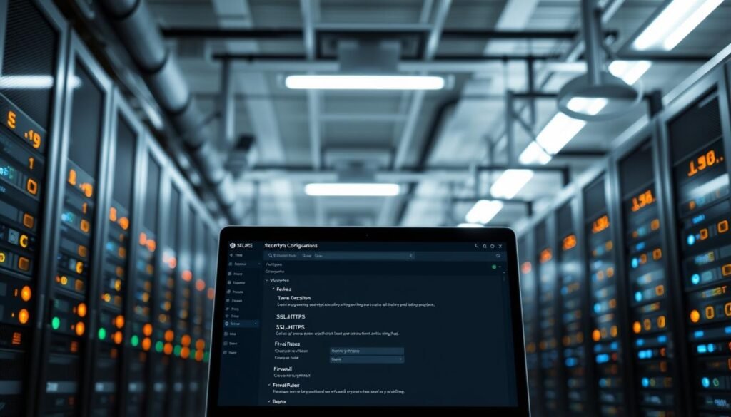 configurações de hospedagem segura